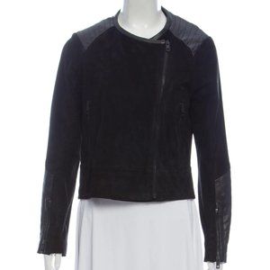 * rag & bone Black Suede Light Biker Moto Jacket *